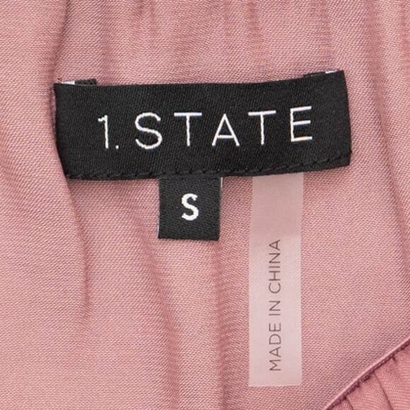 1. State Mauve Rose Off The Shoulder Ruffle Top Size Small - Picture 5 of 8